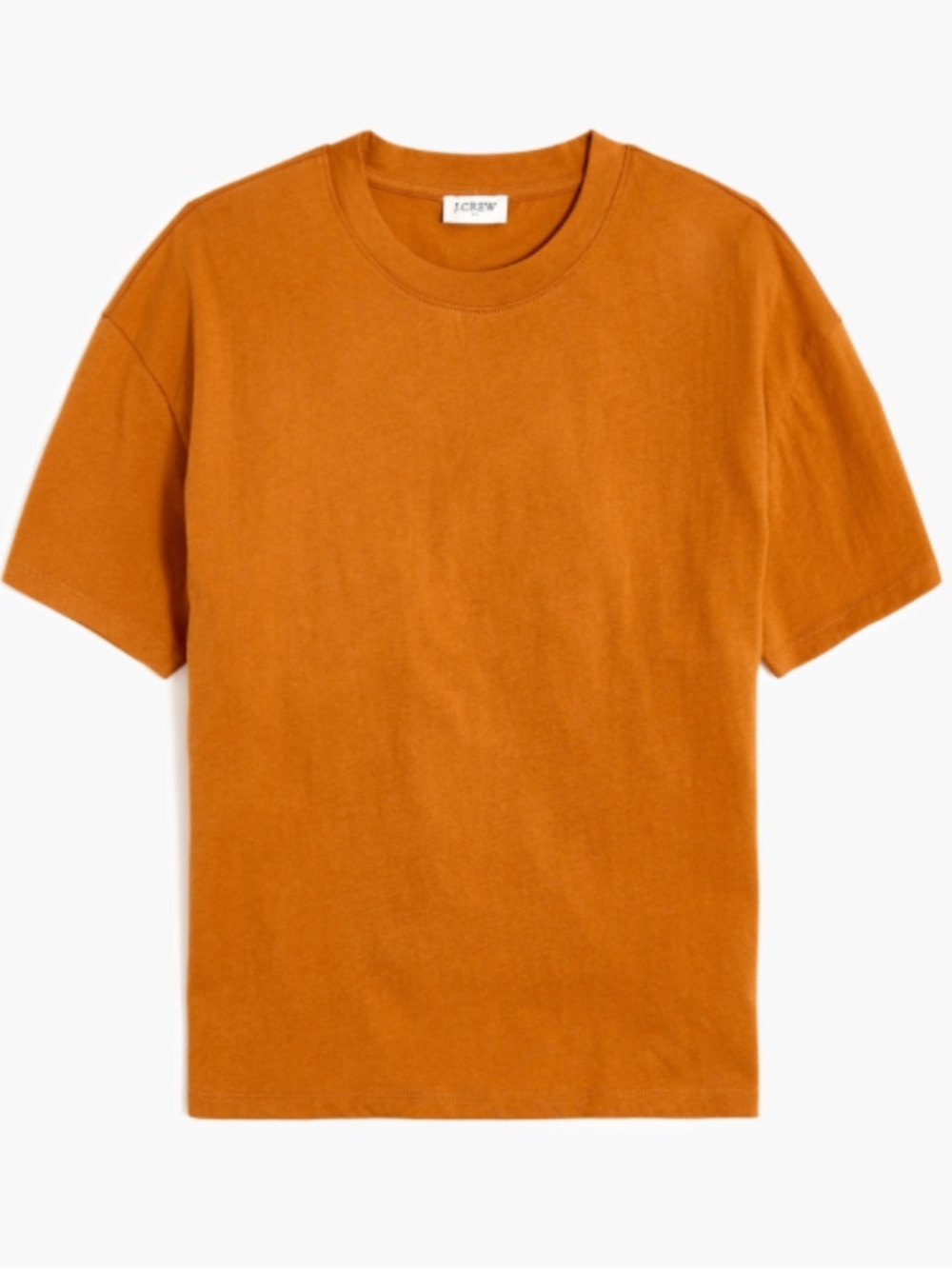 J. Crew Relaxed Crew Neck Short Sleeve Tee Shirt in Terracotta Size Medium